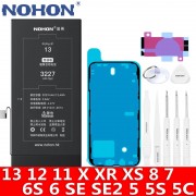 NOHON Battery For iPhone 7 6S 8 Plus XR XS MAX 11 12 13 Pro Max Mini SE SE2 SE3 6 Standard capacity Free Tools