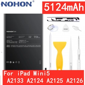 NOHON Tablet Battery For Apple iPad Mini 5 A2133 A2124 A2125 A2126 Lithium Polymer Bateria High Capacity 5124mAh Batteries